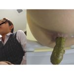 社内隠撮 便秘女の糞闘記録2  硬い便と下剤軟便の日